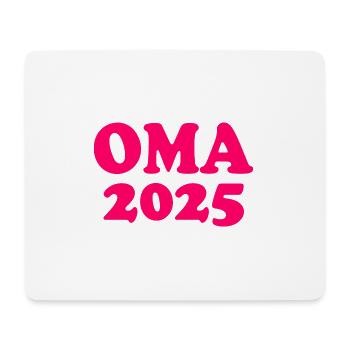 Oma 2025 - Mousepad (Querformat) - Weiß - Vorne