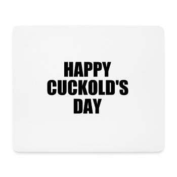 happy cuckold's day - cuckold - Mouse Pad (horizontal) - white - Front