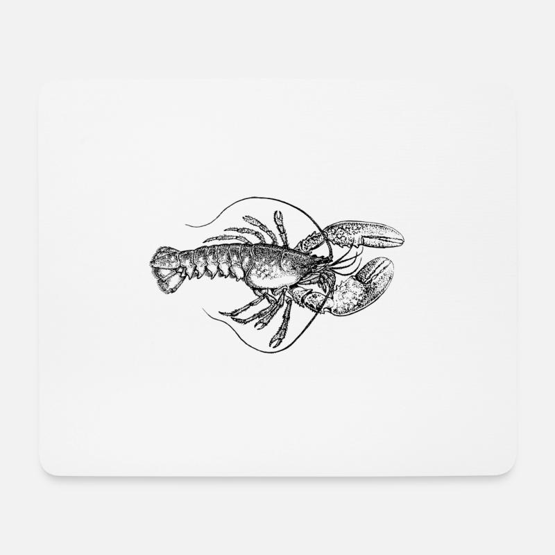 lobster19 - Tapis de souris (format paysage) - blanc