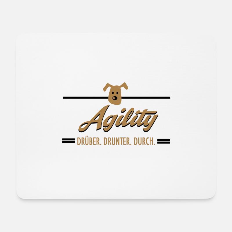 Agility - Mousepad (Querformat) - Weiß