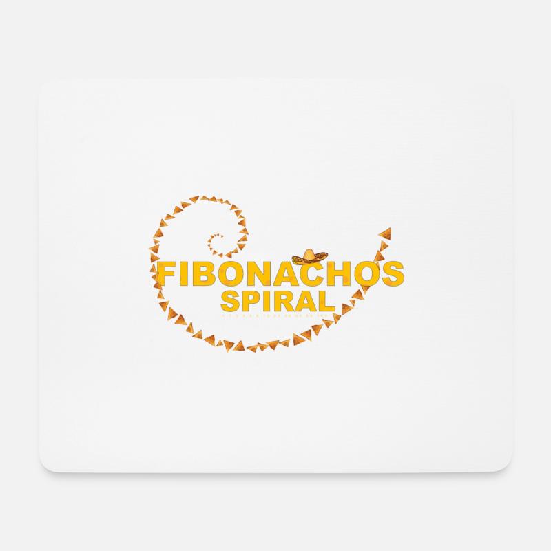Fibonacci, Fibonachos - Mousepad (Querformat) - Weiß