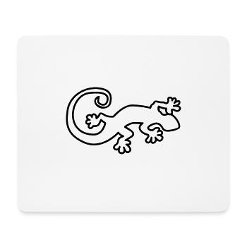 geko - Mousepad (Querformat) - Weiß - Vorne