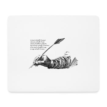 Krieg schafft Armut - Mousepad (Querformat) - Weiß - Vorne
