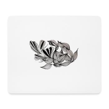 Black and white sheet duo - Mouse Pad (horizontal) - white - Front