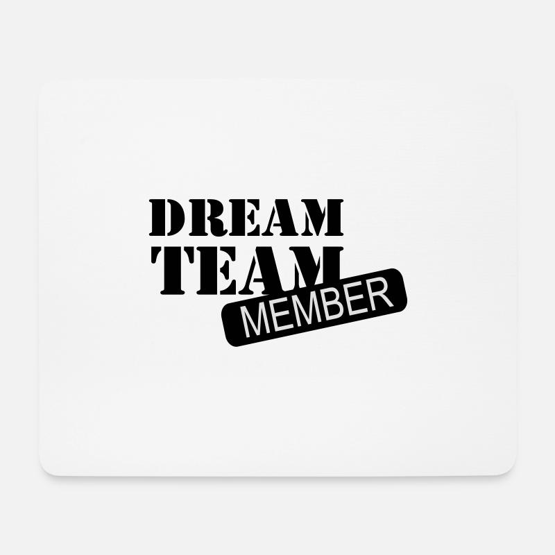 team - Mousepad (Querformat) - Weiß