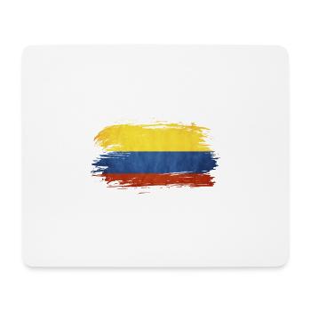 Kolumbien Colombia Wappen Flagge Geschenk Tourist - Mousepad (Querformat) - Weiß - Vorne