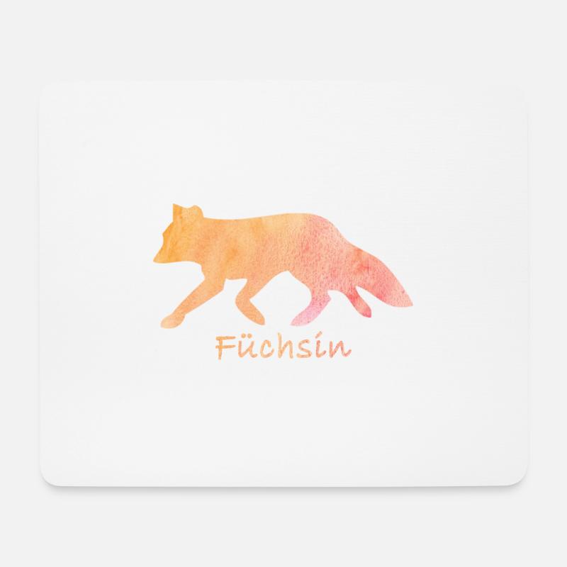 Fuechsin Fox - Mouse Pad (horizontal) - white
