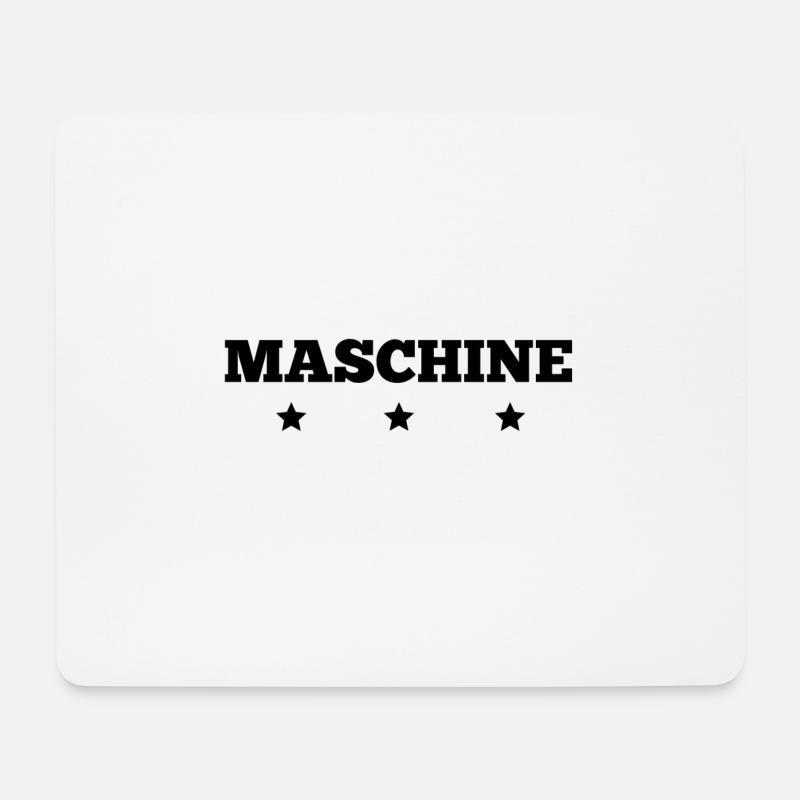 Maschine - Mousepad (Querformat) - Weiß