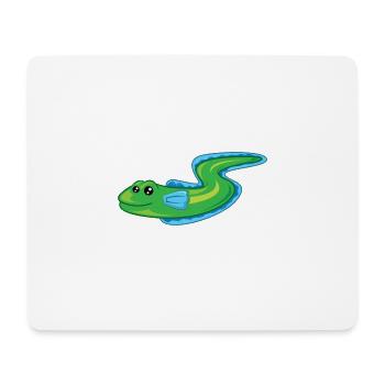Aal Cartoon - Mousepad (Querformat) - Weiß - Vorne