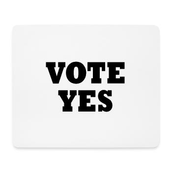 Vote yes - Tapis de souris (format paysage) - blanc - Devant