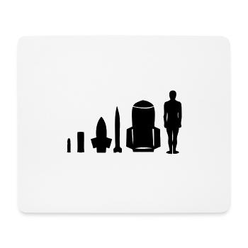 menschliche Bombe - Mousepad (Querformat) - Weiß - Vorne