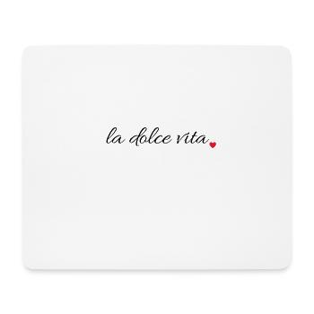 La dolce vita - Tapis de souris (format paysage) - blanc - Devant