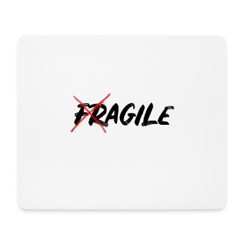 Agile Fragile - Tapis de souris (format paysage) - blanc - Devant