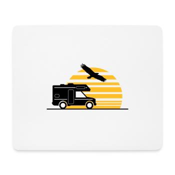 CAMPER BUS Camper Car Sun - Mouse Pad (horizontal) - white - Front