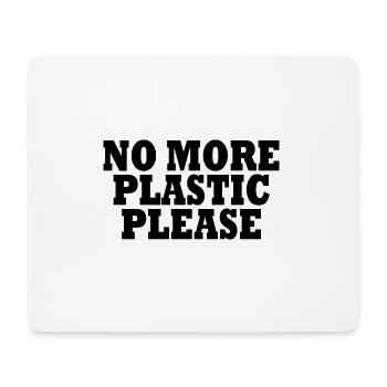 No more plastic - Mouse Pad (horizontal) - white - Front