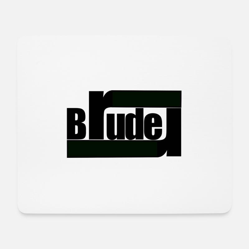 Bruder - Mousepad (Querformat) - Weiß