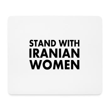 Stand with iranian women - Mousepad (Querformat) - Weiß - Vorne