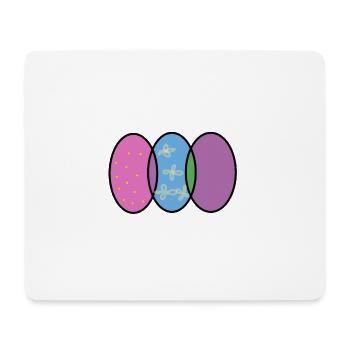 Ostereier Bild16 - Mousepad (Querformat) - Weiß - Vorne