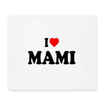 I love mami - Mousepad (Querformat) - Weiß - Vorne