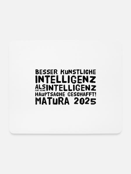 Matura - Mousepad (Querformat) - Weiß