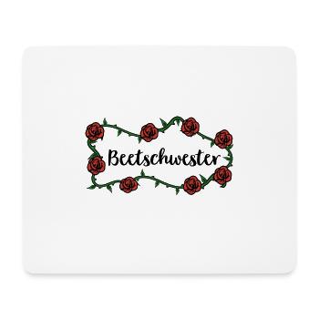 Beetschwester - Mousepad (Querformat) - Weiß - Vorne