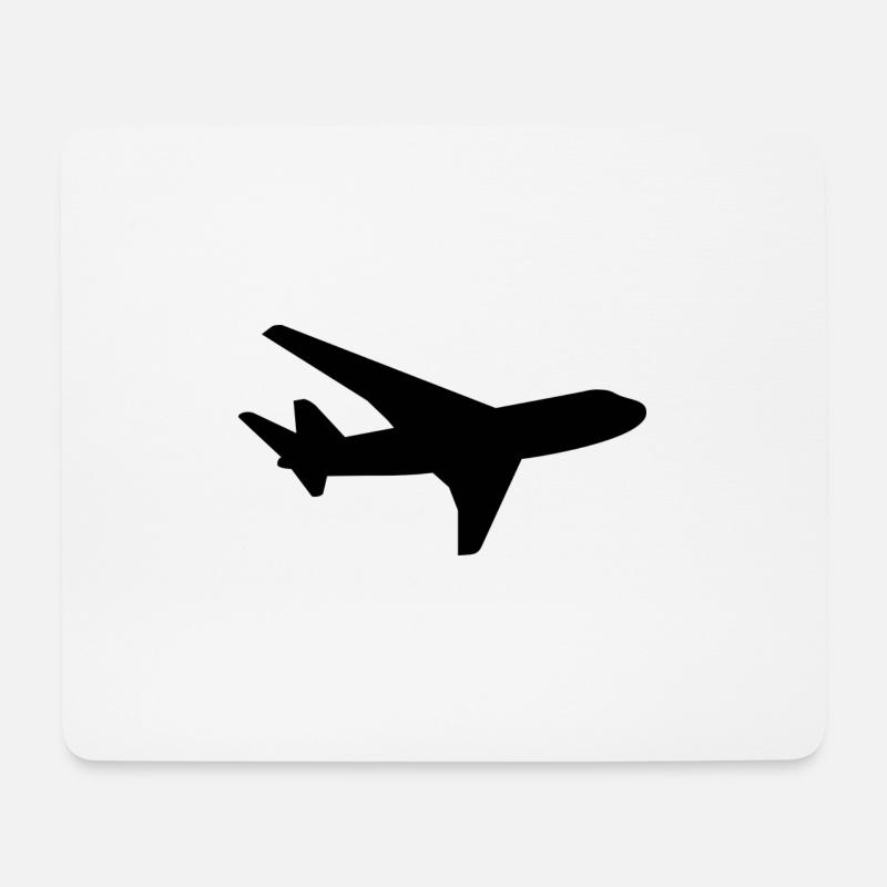 Flugzeug - Mousepad (Querformat) - Weiß