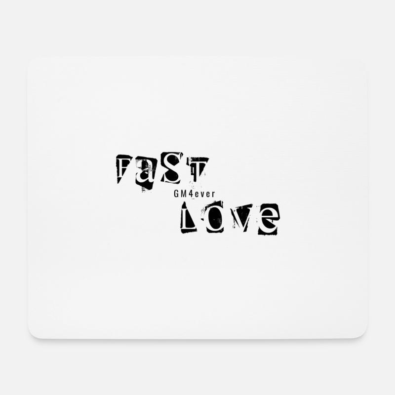 George Michael « FastLove » - GM4ever Cadeau - Tapis de souris (format paysage) - blanc