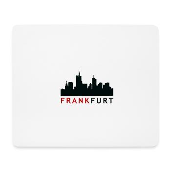 Francfort skyline rouge noir - Tapis de souris (format paysage) - blanc - Devant
