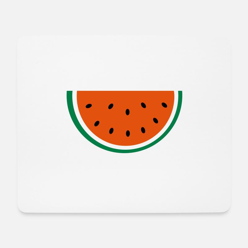 Wassermelone - Mousepad (Querformat) - Weiß