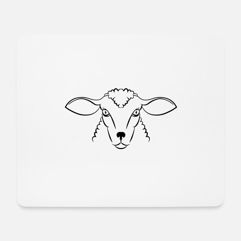 sheep - Mouse Pad (horizontal) - white