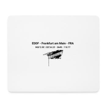 Airport Frankfurt - Mousepad (Querformat) - Weiß - Vorne