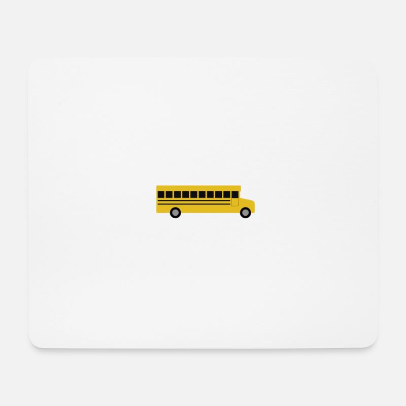 Schulbus - Mousepad (Querformat) - Weiß
