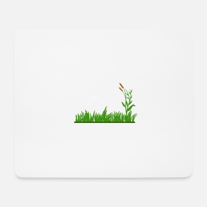 Wiese - Mousepad (Querformat) - Weiß