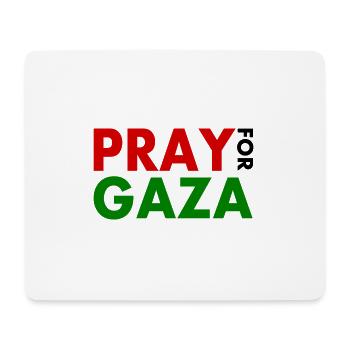 Pray for gaza - Mousepad (Querformat) - Weiß - Vorne