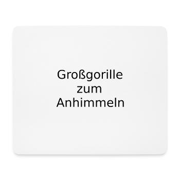 Großgorille zum Anhimmeln - Mousepad (Querformat) - Weiß - Vorne