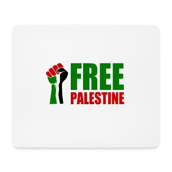 Free palestine - Mousepad (Querformat) - Weiß - Vorne