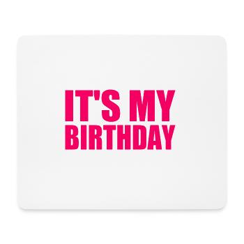 It's my birthday - Tapis de souris (format paysage) - blanc - Devant