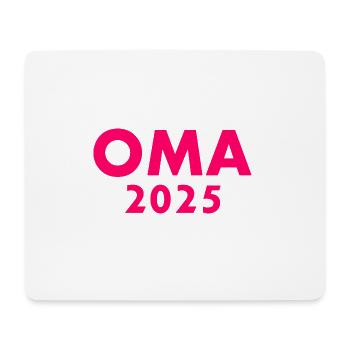 Oma 2025 - Mousepad (Querformat) - Weiß - Vorne