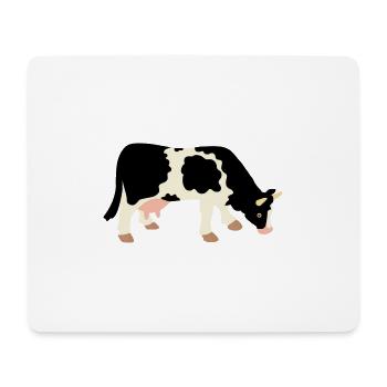 Kuh - Mousepad (Querformat) - Weiß - Vorne