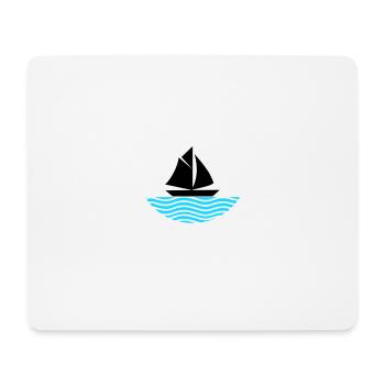 Boot - Mousepad (Querformat) - Weiß - Vorne