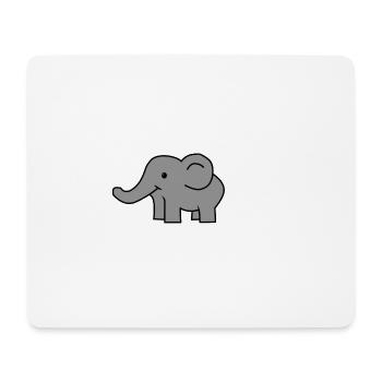 elephant - Mouse Pad (horizontal) - white - Front