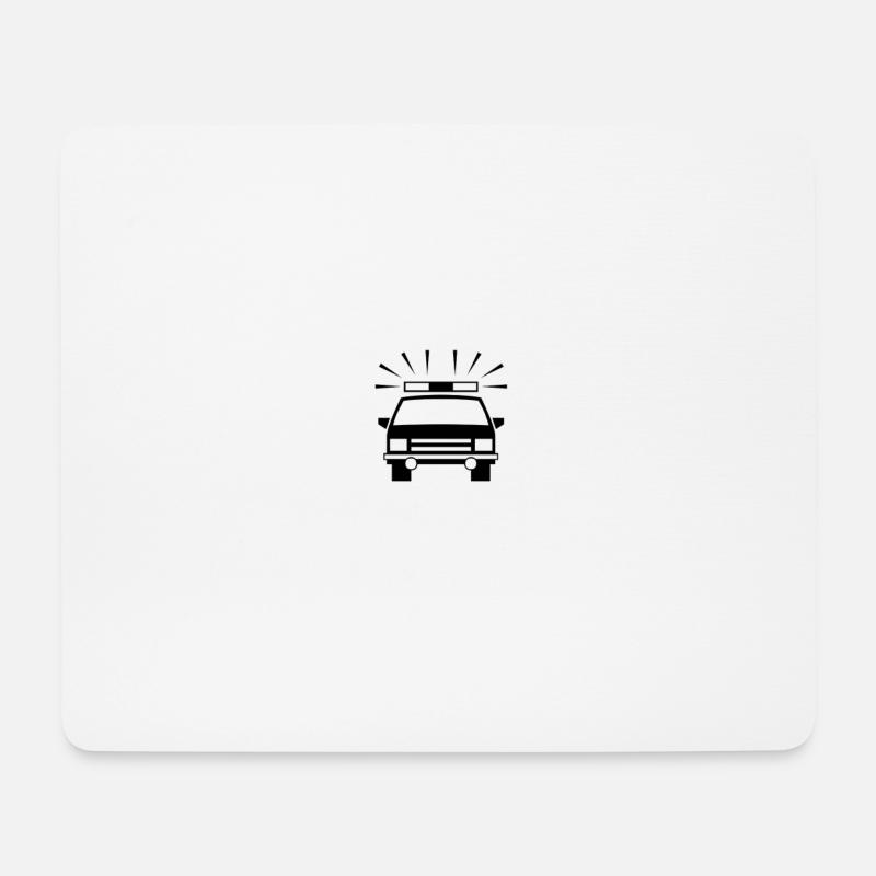 Cop - Mousepad (Querformat) - Weiß