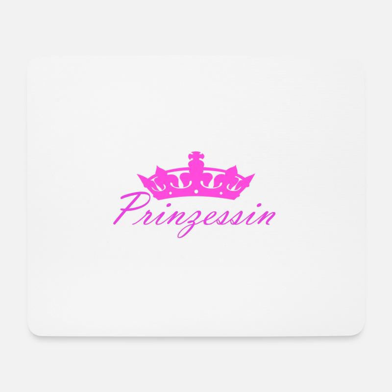 Prinzessin Krone - Mousepad (Querformat) - Weiß