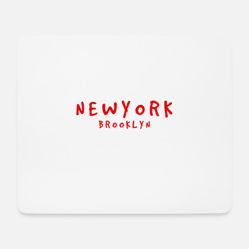 New York brooklyn - Mousepad (Querformat) - Weiß
