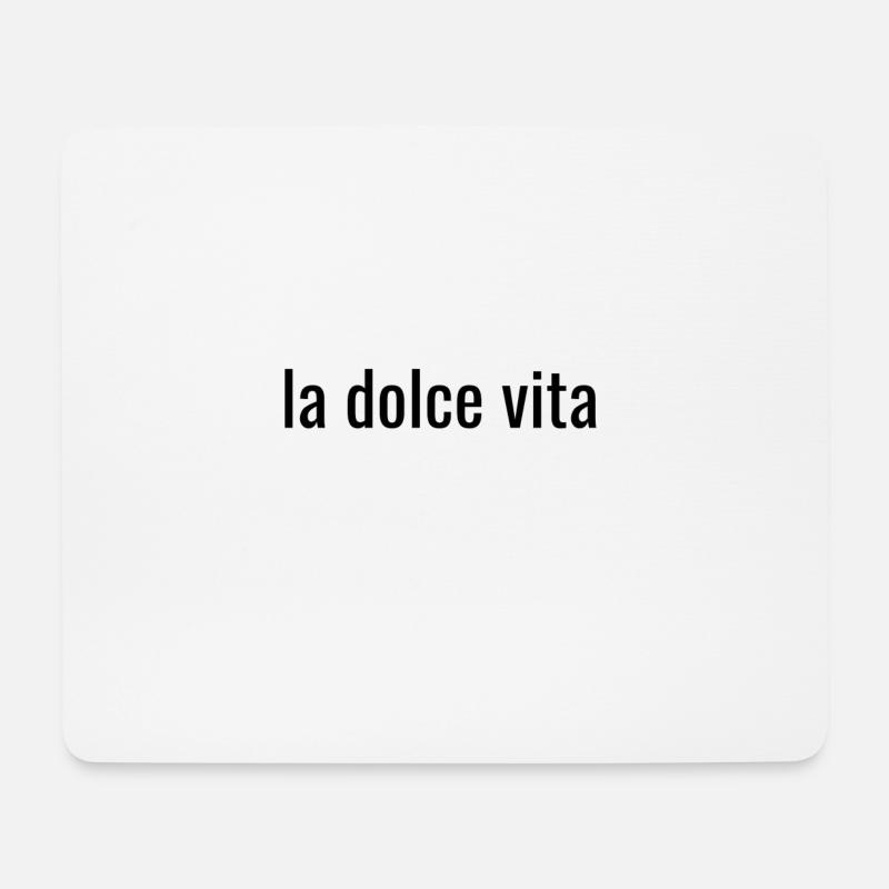 La dolce vita - Mousepad (Querformat) - Weiß