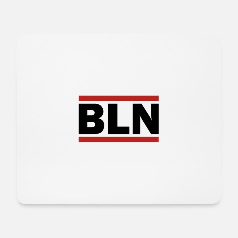 "BLN" Berlin - Mousepad (Querformat) - Weiß
