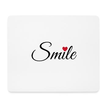 Smile - Mousepad (Querformat) - Weiß - Vorne