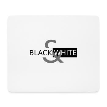 Black&White - Mouse Pad (horizontal) - white - Front