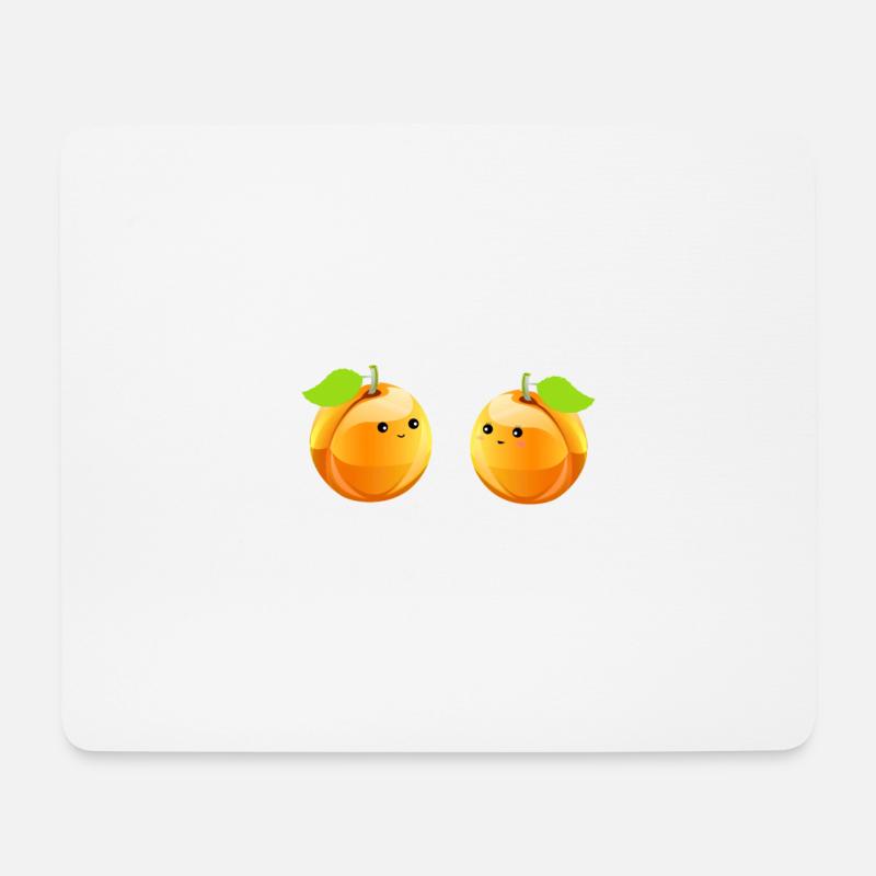 apricot - Mouse Pad (horizontal) - white