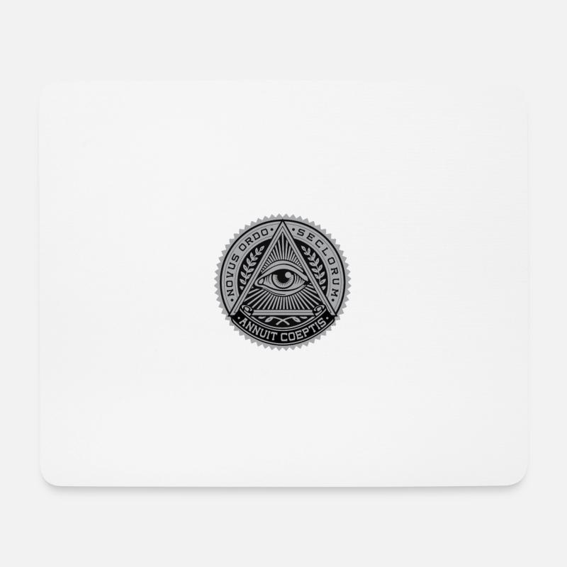 Illuminati Agency - Mousepad (Querformat) - Weiß